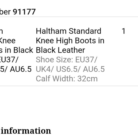 Duo Haltham Black Knee High Boots (narrow calf) - Picture 7 of 7